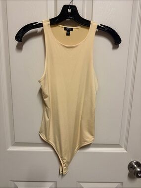 Express Cream Bodysuit Tank